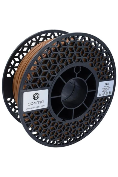 Porima PLA 1.75mm Kahverengi RAL8007 Filament 1 Kg ürün görseli 1