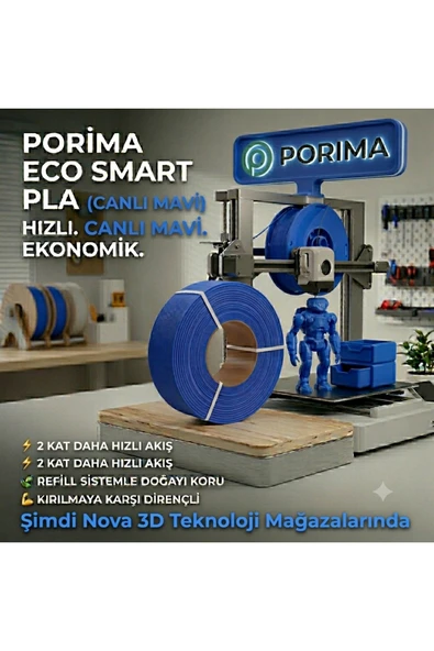 Porima Mavi ECO Smart PLA Filament ürün görseli 1