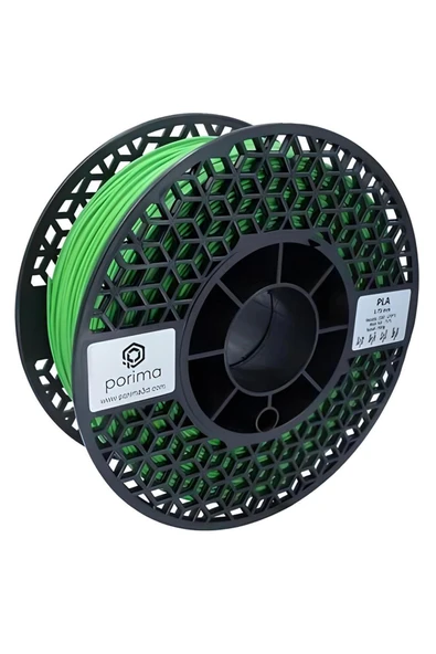Porima Pla 1.75mm Yeşil Ral6018 Filament 1 Kg ürün görseli 1
