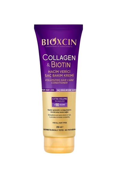Bioxcin Collagen Biotin Hacim Verici Saç Bakım Kremi 250 ml ürün görseli 1