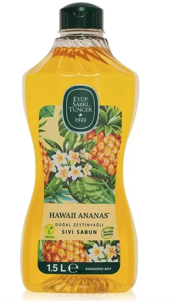 Eyüp Sabri Tuncer Doğal Zeytinyağlı Hawaii Ananas Sıvı Sabun 1.5 lt ürün görseli 1
