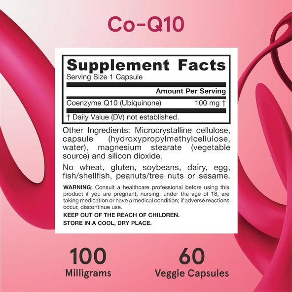 Jarrow CoQ10 100 mg 60 Vegan Kapsül Koenzim Q10 Takviye ürün görseli 1