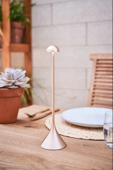 Lexon Steli Dome Led Masa Lambası Dore - Resim 9