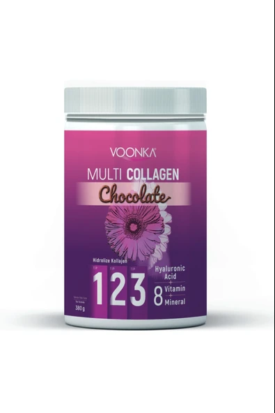 Voonka Multi Collagen Chocolate 380gr - Resim 3