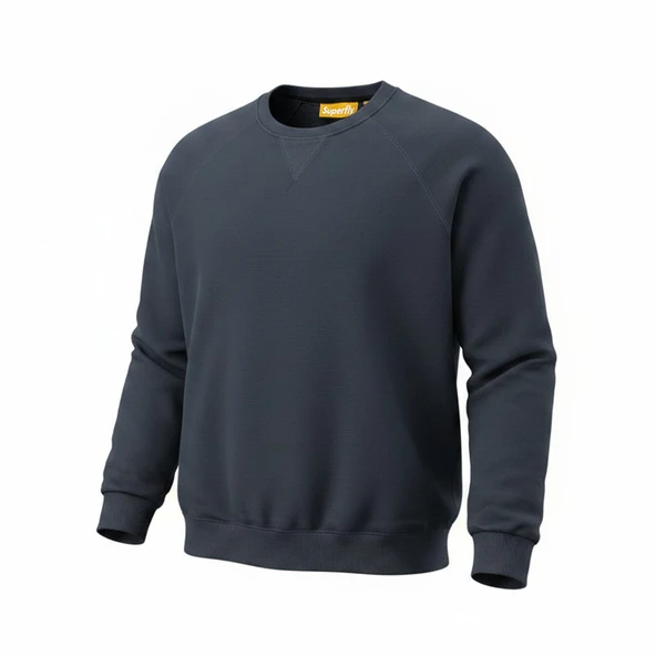 Superfly Bisiklet Yaka Erkek Basic Sweatshirt SPF101232323601 ürün görseli 1