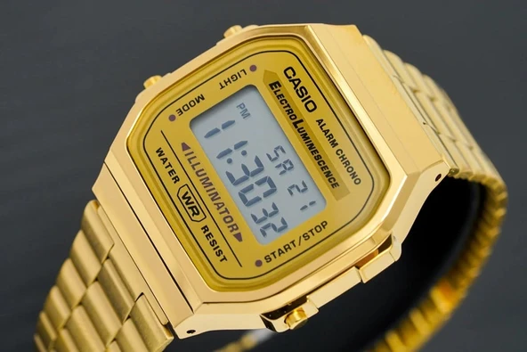 Casio Retro A168WG-9WDF Unisex Kol Saati - Resim 3