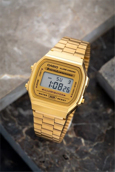 Casio Retro A168WG-9WDF Unisex Kol Saati - Resim 6