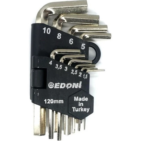 Edoni Eas 120 Nikel Allen Seti 10 Parça ürün görseli 1