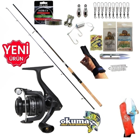 Okuma Revenger Rv-4000A 270cm 10-40gr Kudos Shadow Kıyı Olta Takımı Seti ürün görseli 1