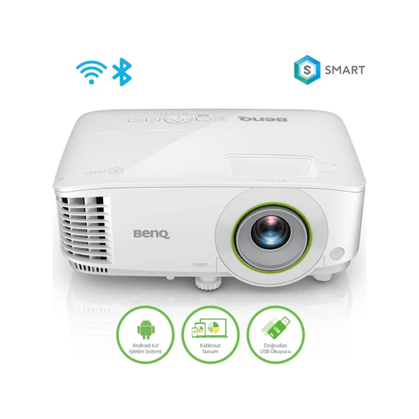 Benq Ew600, 3600 Ansi, 1280X800 Wxga, 1Xhdmi, Vga, Usb Okuyucu, Dlp, Kablosuz Wireless, 15.000 Saat Lamba Ömrü, Android, Smart, Projeksiyon ürün görseli 1