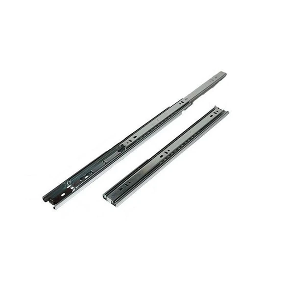 Çift Açılır 45 Mm Teleskopik Bilyeli Çekmece Rayı 40 Cm ürün görseli 1