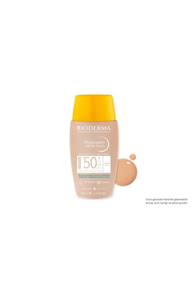 Bioderma Photoderm Nude Touch Mineral Spf50+ Light 40 Ml- PUANLI ürün görseli 1