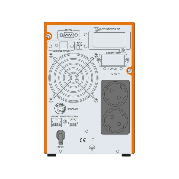 Makelsan Powerpack Se 1 Kva Online Ups(2X7A Akü) - Resim 2