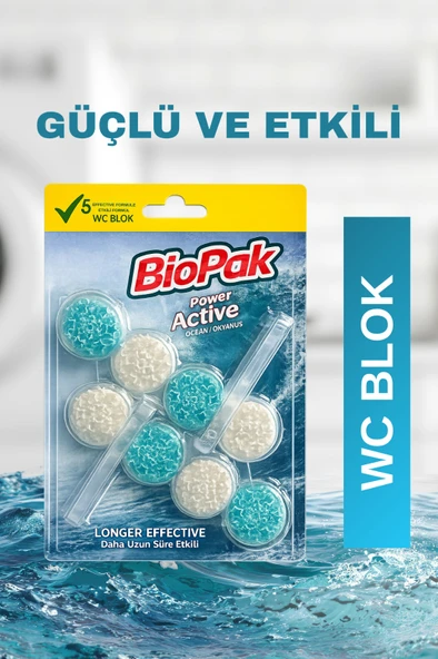 BIOPAK WC BLOK 2X50 OKYANUS KOKULU 2LI ( 1 ADET ) ürün görseli 1