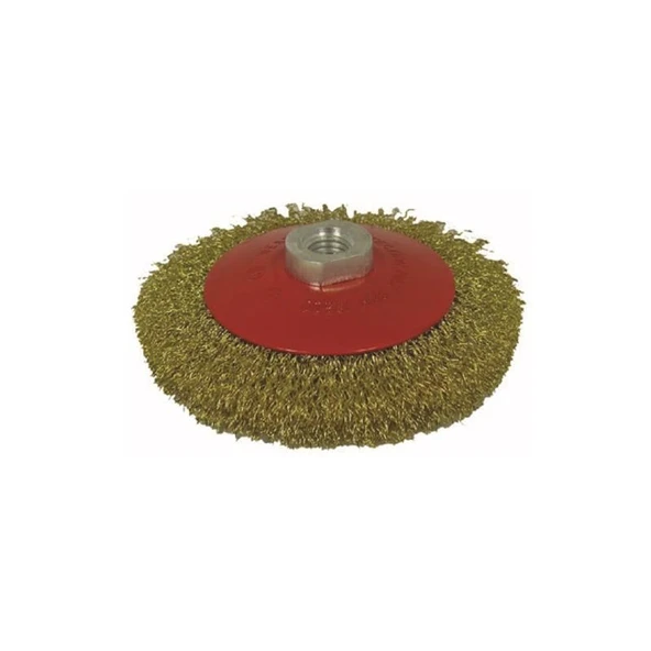 Partner 03033 M14 Vidalı Sarı Telli Fırça 125 Mm ürün görseli 1