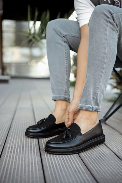 Ch002 - Cst Loafer Pelle Erkek Ayakkabı Siyah ürün görseli 1