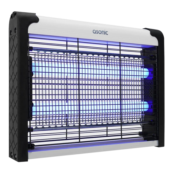 Asonic As-A28, Siyah, 4W, 2000V, Masaüstü, Zincir Askılı, 2Adet Uv Mor Işıklı, Siyah Kasa, Sinek Öldürücü ürün görseli 1