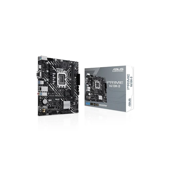 Prime H610M-D, 2Xddr5, M.2, D-Sub, Hdmi, Rs232 Port, 12-13.14.Nesil, Lga1700 Soket, Anakart ürün görseli 1