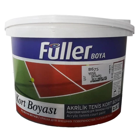 Füller Tenis Kort Boyası Kırmızı 2,5 Litre ürün görseli 1