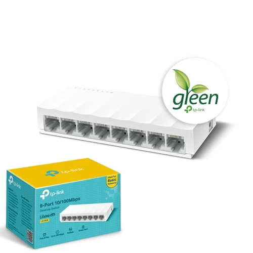 Tp-Link Litewave 8 Port Ls1008 10/100 Plastik Kasa Switch ürün görseli 1