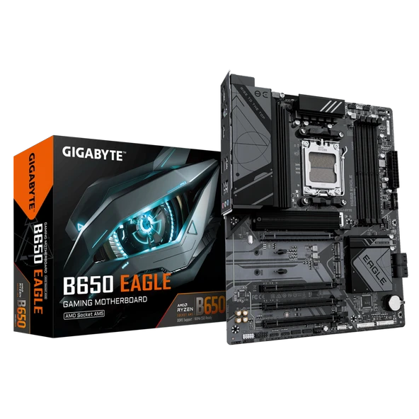Gigabyte B650 Eagle, Rev.1.0, 4Xddr5, 3Xm.2, Dp, Hdmi, Type-C, Am5 Soket Anakart ürün görseli 1