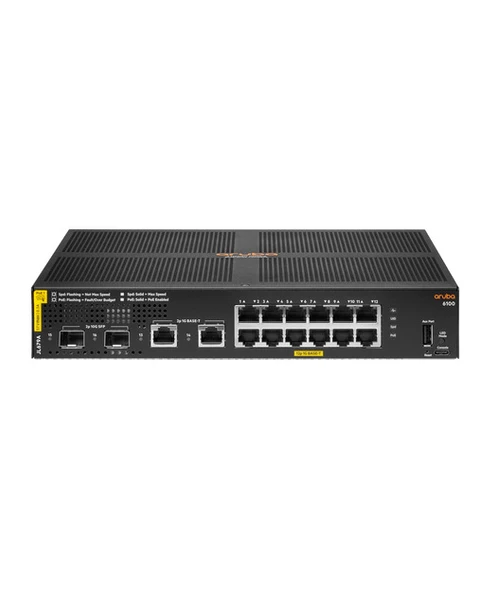 Aruba 6100 12G Cl4 2Sfp+ 139W Swch ürün görseli 1