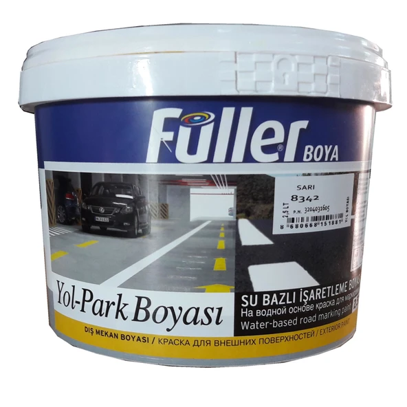 Füller Sarı Yol Çizgi Boyası 2,5 Litre Su Bazlı ürün görseli 1