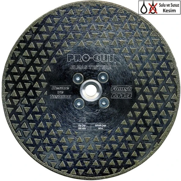 Procut 50959 Dtf 180 Elmas Flanşlı Kesme Taşlama M14 ürün görseli 1
