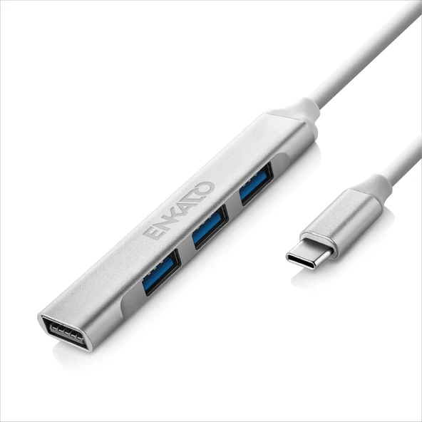 Enkado Ekd-Tp50, Type-C To 3Xusb 2.0, 1Xusb 3.0, Metal, Usb Hub ürün görseli 1