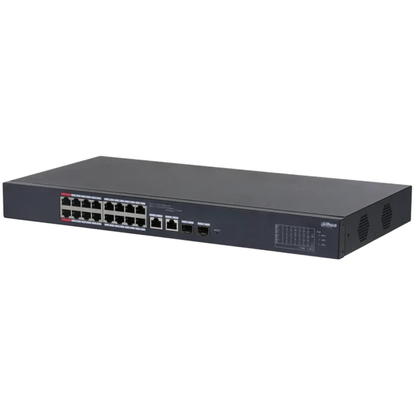 Dahua Cs4218-16Et-135, 16Port, Megabit, Poe 135W, 2 Port Sfp Gigabit Combo, Cloud Yönetilebilir, Switch ürün görseli 1