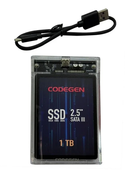 Codegen 1Tbssdext2 1Tb Usb 3.0 Taşinabilir Ssd Si̇yah ürün görseli 1