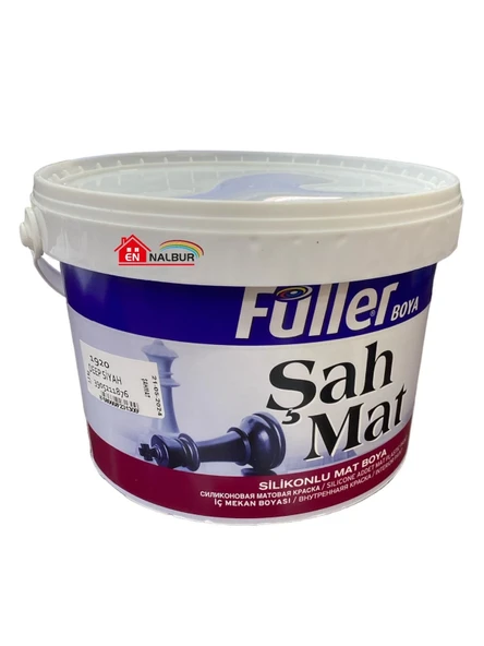 Füller Şahmat Silikonlu Mat İç Cephe 3,5 Kg Deep Siyah ürün görseli 1