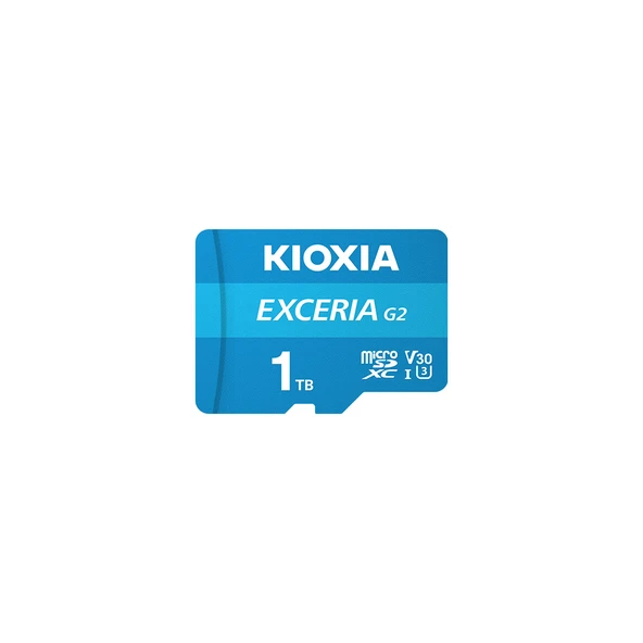 Kioxia 1Tb Exceriag2, Lmex2L001Tg2 U1 V30 4K, Cl10, 100Mb/S, Microsd Kart Bellek (Sd Adaptörlü) ürün görseli 1