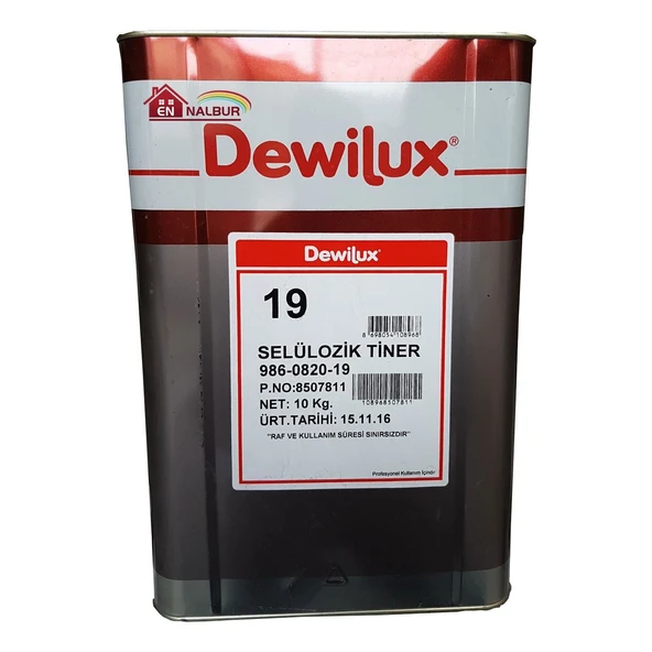 Dewilüx Selülozik Tiner 10 Kg (12 Litre) ürün görseli 1