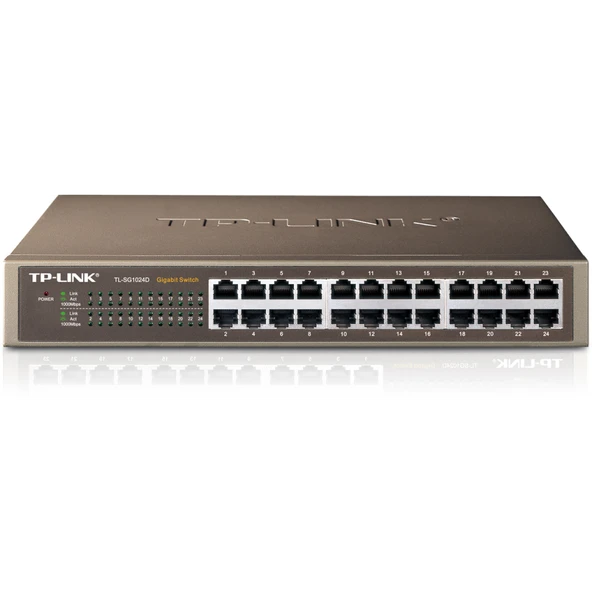 Tp-Link Tl-Sg1024D, 24 Port, Gigabit, Yönetilemez, Metal Kasa, Rackmount Switch ürün görseli 1