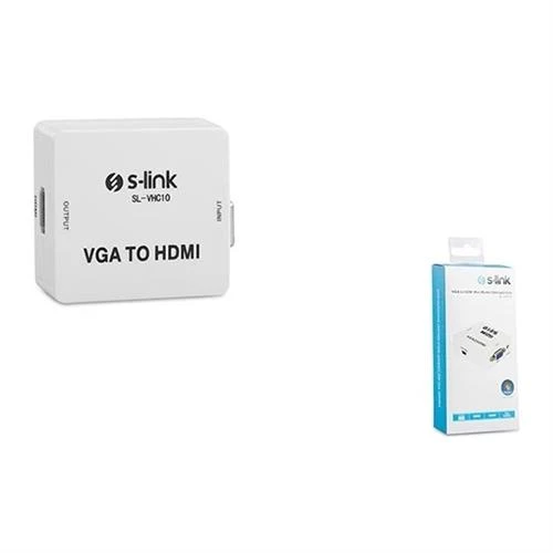 S-Link Sl-Vhc10 Vga To Hdmi Mi̇ni̇ Çevirici Adaptör ürün görseli 1
