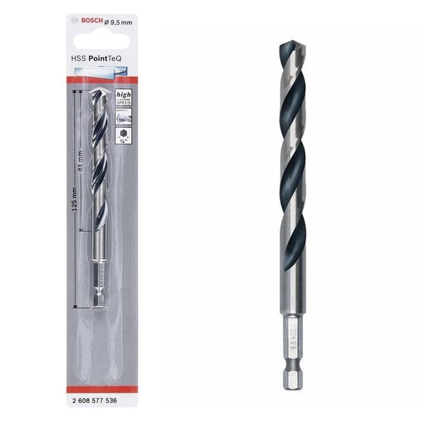 Pointteq Altıgen Şaftlı Hss Matkap Ucu 9,5 Mm ürün görseli 1
