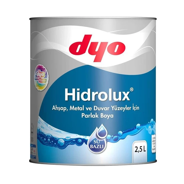 Hidrolüx 2,5 Litre Beyaz Su Bazlı Ahşap Metal Boyası ürün görseli 1