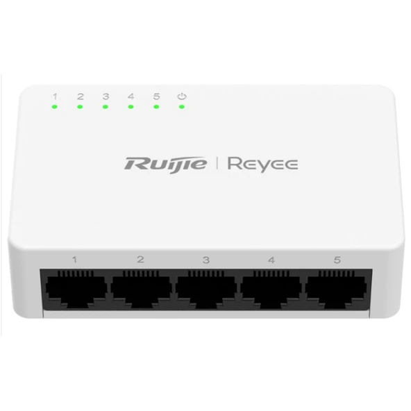 Ruijie Reyee Rg-Es05F 5 Port Megabit Switch Plastik Kasa ürün görseli 1