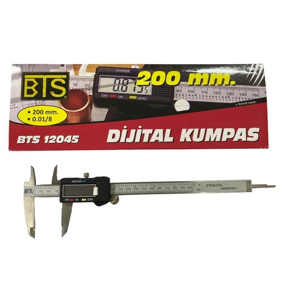 Bts 12045 Dijital Kumpas 200 Mm ürün görseli 1