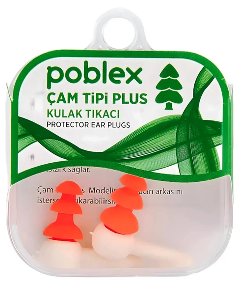 Poblex Çam Tipi Plus Kulak Tıkacı - Medium ürün görseli 1
