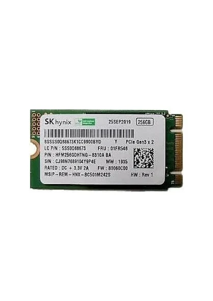 Sk Hynix Mini 2242 1Tb M.2 Pcie Gen3 Nvme Ssd (Kutusuz) 100Ct2023 ürün görseli 1