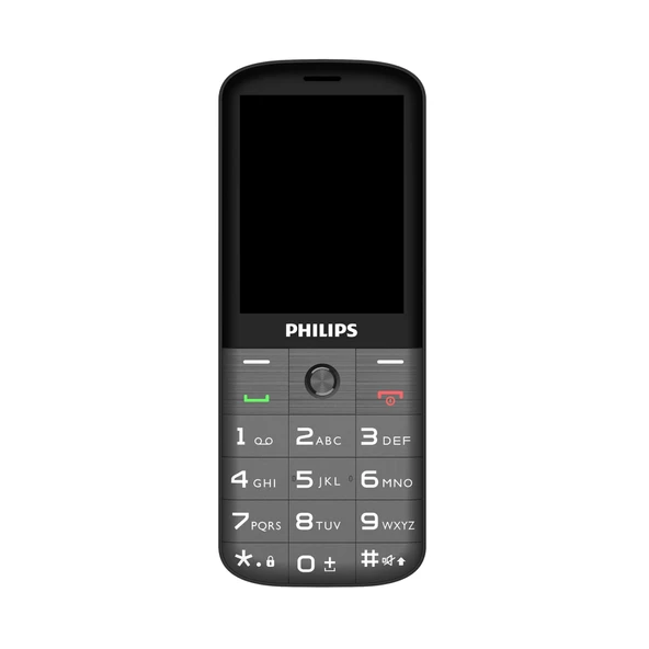 Philips Xenium E227, 32Mb, Siyah, 32Mb Ram, 2,8Inc Ekran, Arka Kamera, Çift Sim Desteği, Fm Radyo, 1700Mah Pil, El Feneri, Türkiye Kvk Garantili ürün görseli 1
