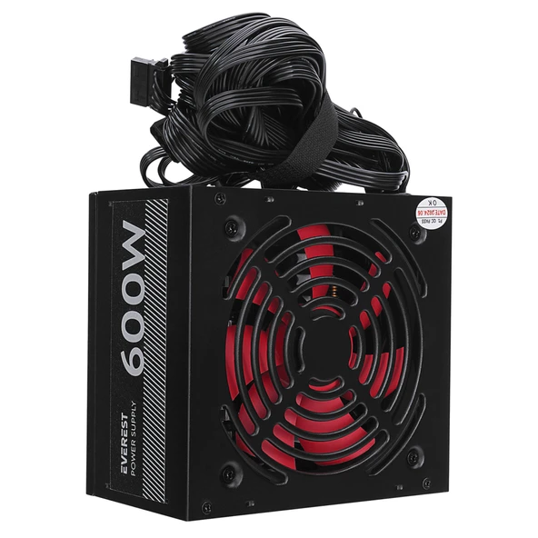 Everest Eps-600A, Peak 600W, 12Cm Fan, Atx, Aktif Pfc, Power Supply (Psu) Bulk ürün görseli 1