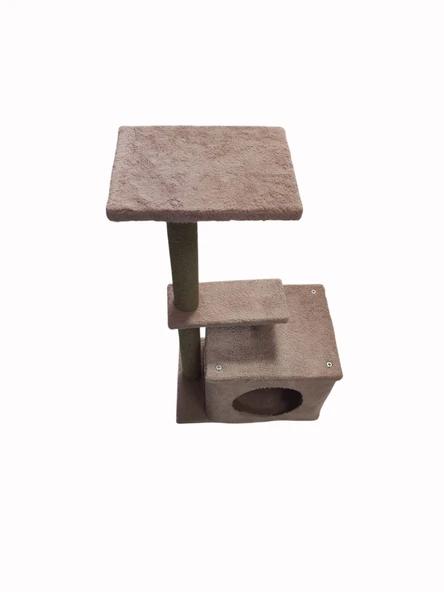 3A KEDİ TIRMALAMA 2 KAT PEMBE - Resim 3