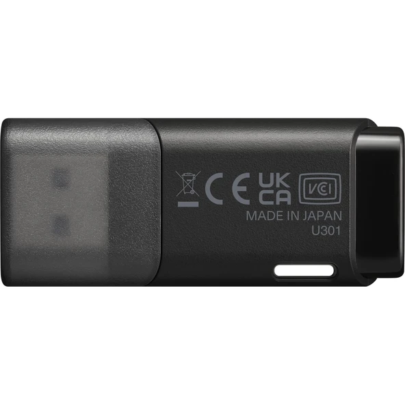 Kioxia U301K 128Gb Usb 3.2 Gen1 Transmemory Flash Disk (Siyah) - Resim 3