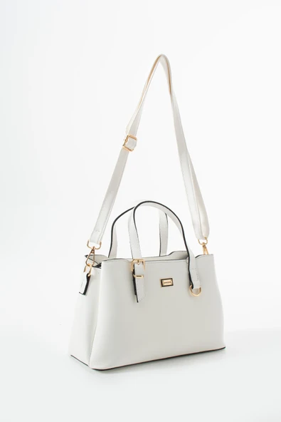 Kadın Suni Deri Gold Tokalı El Ve Omuz Çantası  Lezard ürün görseli 1
