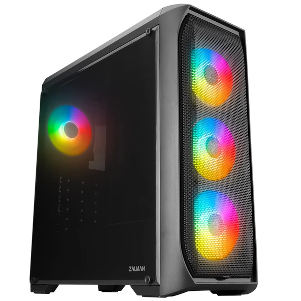 Zalman N5 Mf (Se), Megamax, 600W 80+ Bronz, Mesh Panel, Şeffaf Plastik, Rgb, Atx Kasa ürün görseli 1