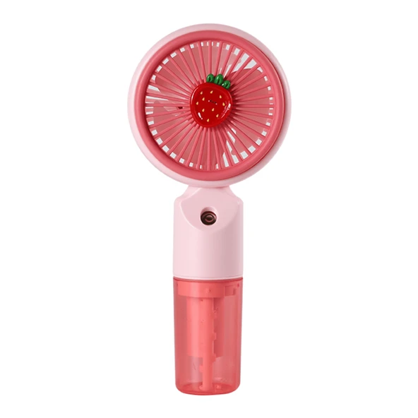 Feny Fn-F50, Pembe, 3 Kademeli Hız, Buharlı Ferahlık, Elde Kullanım, Dahili 800Mah Bataryalı, Type-C Şarj Girişli, Vantilatör ürün görseli 1