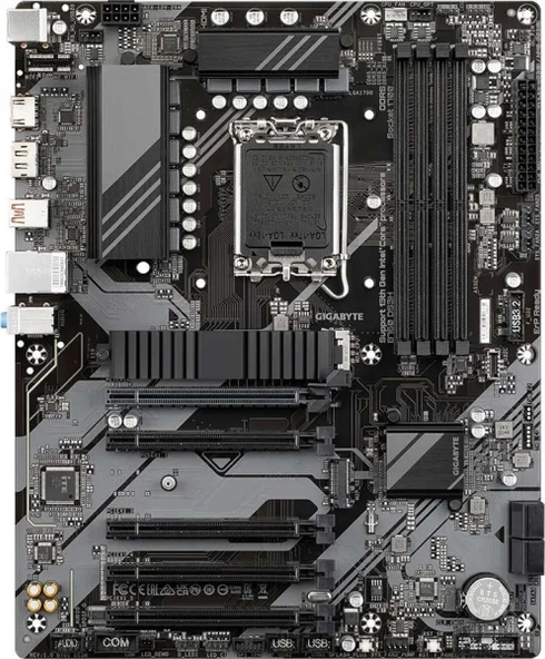 Gigabyte B760 Ds3H Ddr4(X4) Hdmi Dp M.2 X 2X 16X 1700P Usb 3.2 Type-C (12-13-14. Nesil) ürün görseli 1